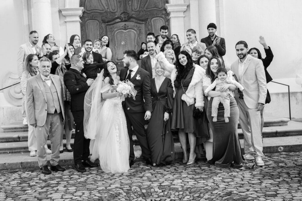 Villa Wenkenhof, Basel. Ceremony in Arlesheim church. Group photo