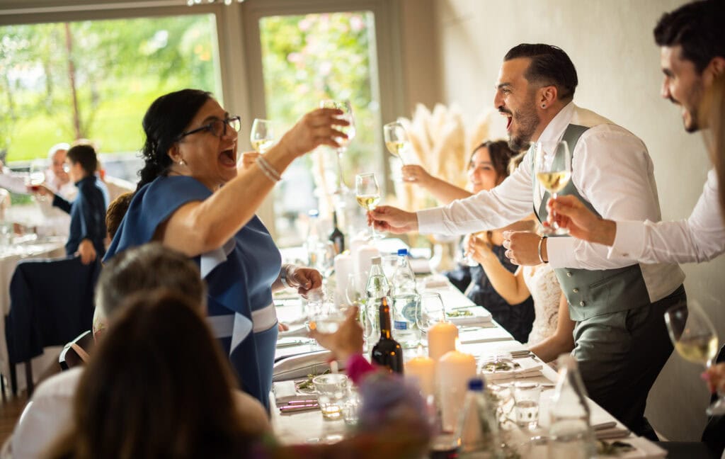 Wedding at Moschti Stäfa, Zürich. Reception and Apero