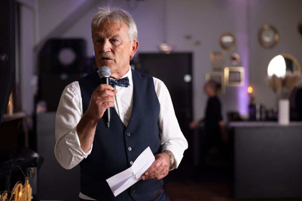 Wedding at Moschti Stäfa, Zürich. Speech father