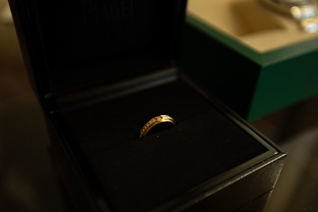 Wedding at Grand Hotel Dolder, Zürich. Getting ready with bride. Ring