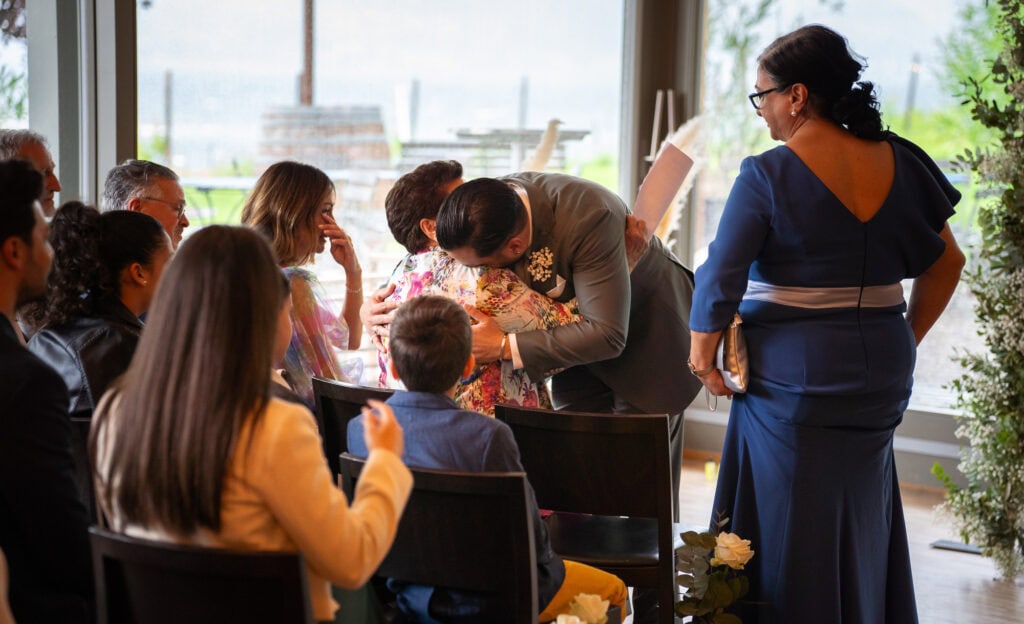 Wedding at Moschti Stäfa, Zürich. Ceremony