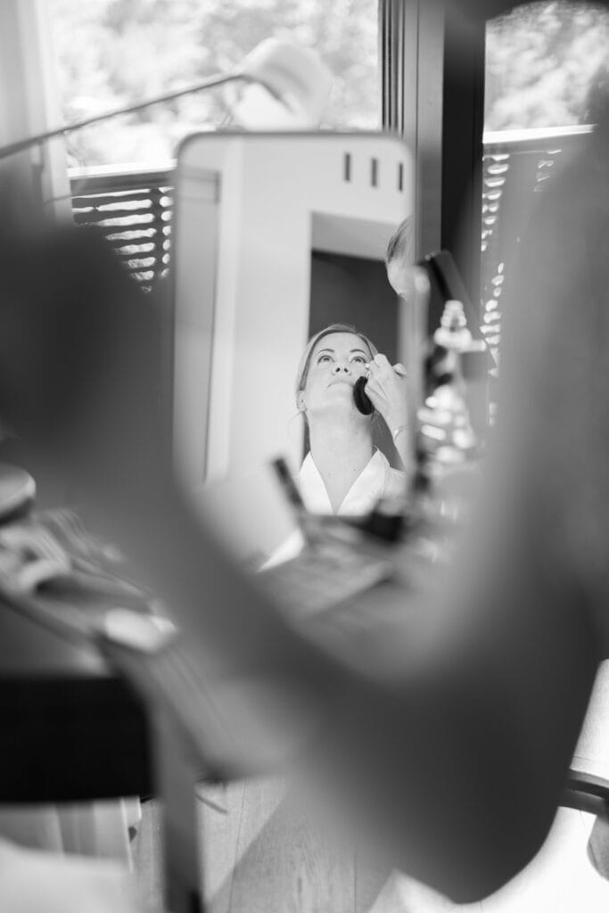 Wedding at Grand Hotel Dolder, Zürich. Getting ready with bride