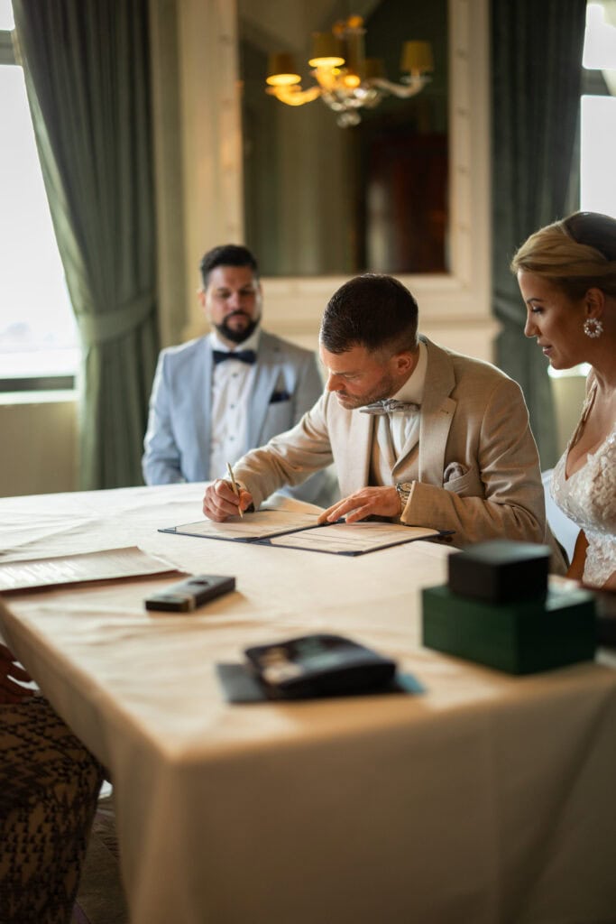 Wedding at Grand Hotel Dolder, Zürich. Ceremony