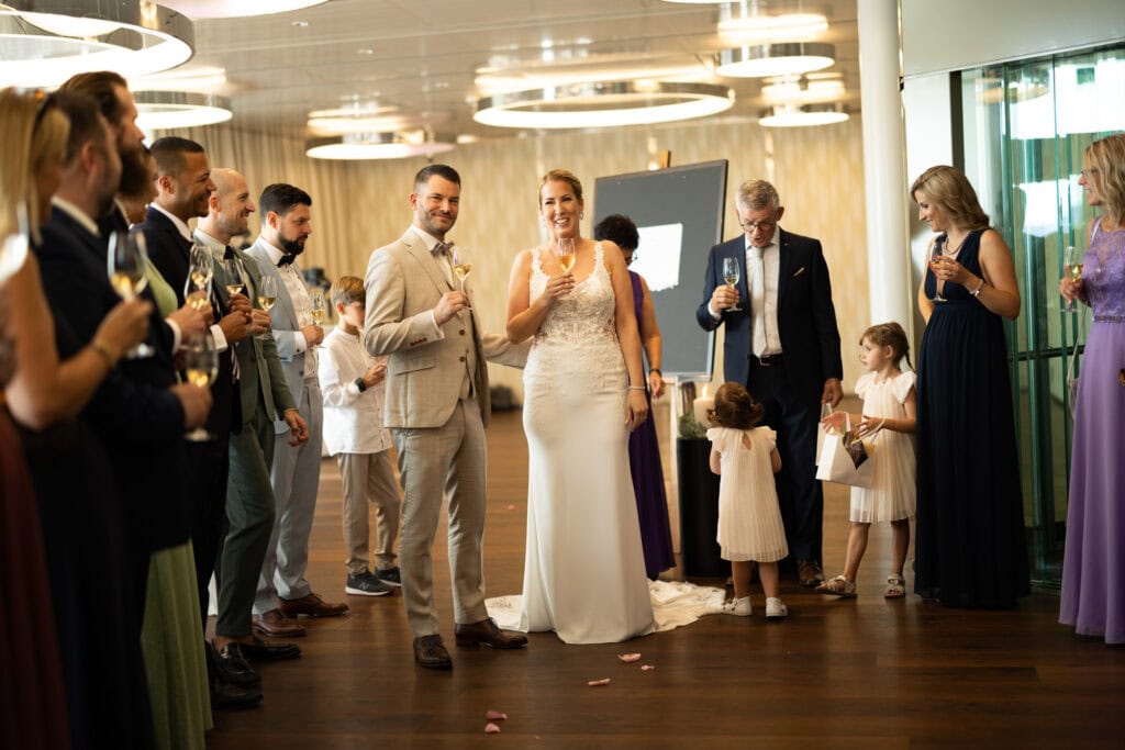 Wedding at Grand Hotel Dolder, Zürich. Reception. Spalier