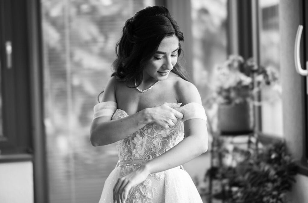 Villa Wenkenhof, Basel. Bride in her Getting Ready